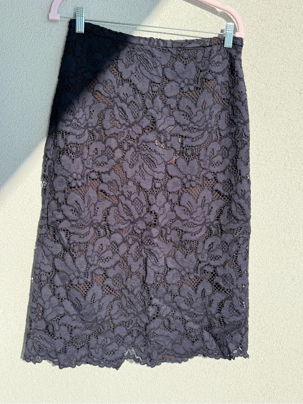 Zara Black Lace Midi Skirt